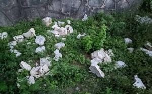 Foto: Dragan Markovina / Vandali otišli korak dalje: Na Partizanskom groblju u Mostaru uništeni svi spomenici